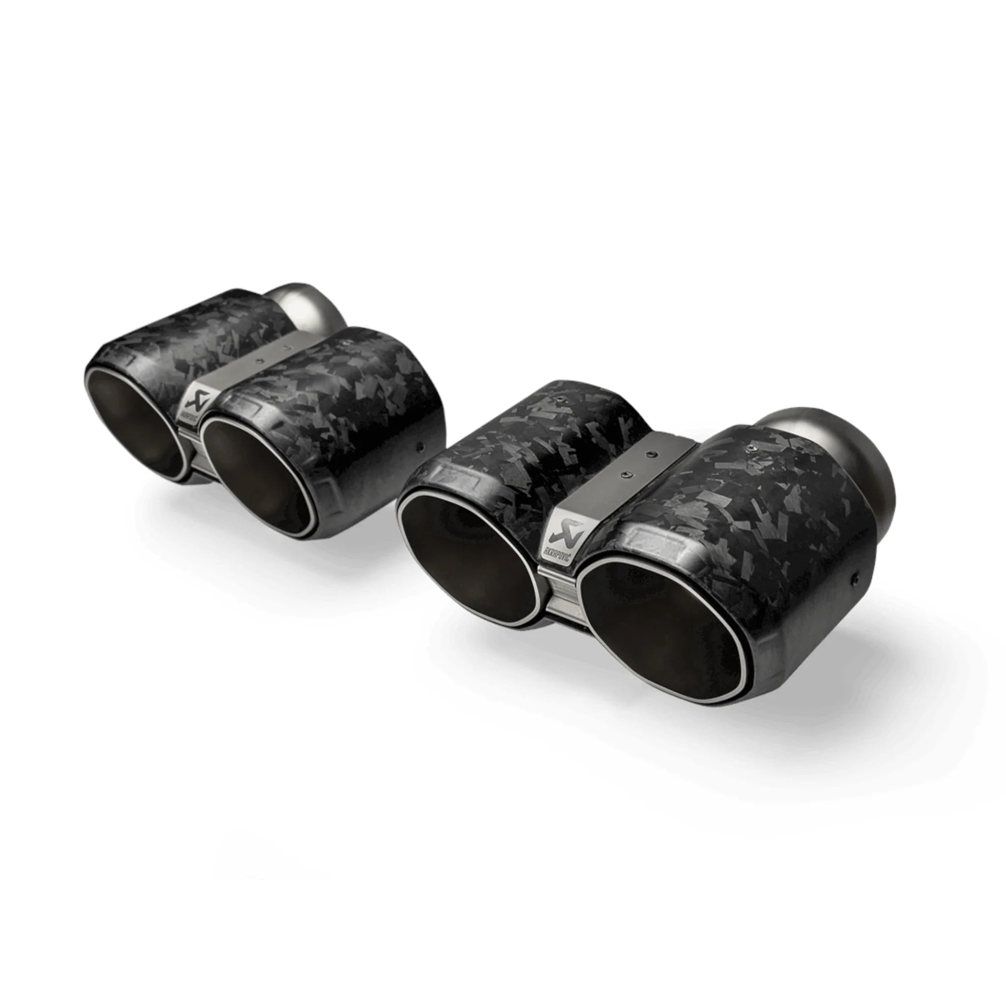 Akrapovic Octagonal Tailpipe Set (Forged Carbon) - BMW 2 Series G87 M2 | 3 Series G80 | G81 M3 | 4 Series G82 | G83 M4 - Evolve Automotive